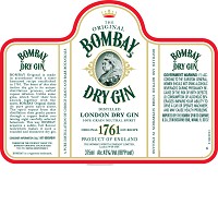 Bombay Gin London Dry - Click Image to Close