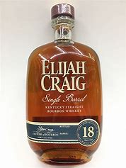 Elijah Craig 18yr - Click Image to Close